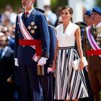 La reina Letizia con una falda de Sweet Matitos.