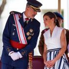 La reina Letizia con una falda de Sweet Matitos.