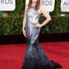 La actriz, nominada en dos categorías, recogió el Globo de Oro como mejor actriz de drama por Siempre Alicia. Acudió vestida de Givenchy.