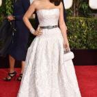 La mexicana lució un diseño de Alexander McQueen.