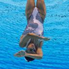 Ona bajo el agua de Corea del Sur.