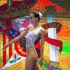 La nadadora art&iacute;stica en Corea del Sur.