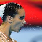 Ona Carbonell durante su ejercicio en el Mundial de Corea del Sur.
