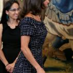 La reina Letizia, en una recepción este martes.