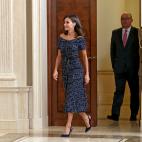 La reina Letizia, en una recepción este martes.