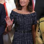 La reina Letizia, en una recepción este martes.