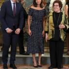 La reina Letizia, en una recepción este martes.