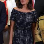 La reina Letizia, en una recepción este martes.