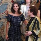 La reina Letizia, en una recepción este martes.