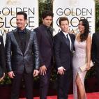 El equipo completo de la serie (y futura película) Entourage.