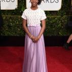 La actriz acudía como nominada de mejor comedia o musical por Annie.