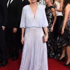 La actriz de The good wife, con vestido vaporoso de J. Mendel.