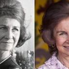 La reina Sof&iacute;a en 1967 a los 29 a&ntilde;os y en 2019 a los 80.