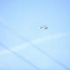 Vista del helicóptero que trasladará los restos del dictador.