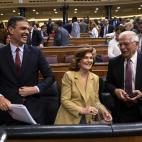 S&aacute;nchez, Calvo, Borrell y Delgado, de risas