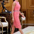 Don Felipe y doña Letizia reciben a Ona Carbonell en La Zarzuela (Madrid)