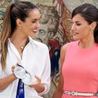 Don Felipe y doña Letizia reciben a Ona Carbonell en La Zarzuela (Madrid)