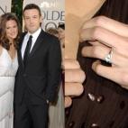 Cuando Ben Affleck se arrodilló frente a Jen en abril de 2004, le dio a la ahora madre de sus tres hijos un diamante de 4.5 kilates que compró en Harry Winston.