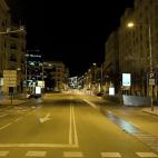 Plaza de las Cortes, donde se encuentra el Congreso de los Diputados.