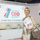 La empresaria en el F&oacute;rum Econ&oacute;mico Internacional celebrado en San Petesburgo en 2014.