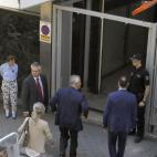 Javier Arenas, a su llegada a la Audiencia.