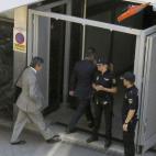 El ex secretario general del PP Francisco Álvarez-Cascos, a su llegada a la Audiencia.