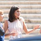 La reina Letizia en un acto en la Biblioteca Nacional