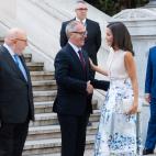 La reina Letizia en un acto en la Biblioteca Nacional