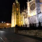 Plaza de la Catedral de Le&oacute;n.