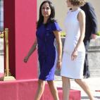 La reina Letizia junto a la primera dama de Perú, Nadine Heredia Alarcón, esposa de Ollanta Humala