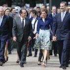 De visita de Estado en Francia, acudiendo a una exposición sobre Velázquez