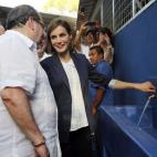 Visitando un proyecto de aguas en la Isla de Mendez, El Salvador