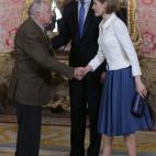 En la recepción del premio Cervantes 2015, con Juan Goytisolo