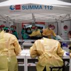 El hospital de campaña de Ifema (Madrid)