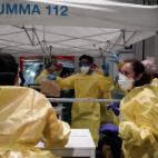 El hospital de campaña de Ifema (Madrid)