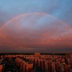 Arcoiris sobre Beijing el 3 de agosto.