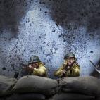 Rodaje de una escena de acción en Fangyan, China.