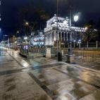 La calle Alcal&aacute; a la altura de Banco de Espa&ntilde;a.