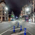 Intersecci&oacute;n de Gran V&iacute;a con la calle Alcal&aacute;.
