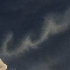 Polvo sobre el Mar Rojo captado por el MODIS del satélite Terra de la NASA el 13 de enero de 2009.