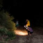 Un grupo de reporteros gr&aacute;ficos en el vi&ntilde;edo de Sant Sadurn&iacute; d'Anoia (Barcelona) donde los Mossos d'Esquadra abatieron el 21 de agosto a Younes Abouyaaqoub.