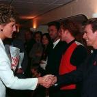 David Bowie saluda a la princesa Diana