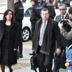 Diego Torres a su llegada al juicio por el caso Noos