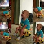 "Un pequeño enfado que pronto escaló a rabieta porque no cabía en el autobús"