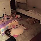 Tenemos el nuevo dormitorio listo para Aly y aquí es donde prefiere dormir.