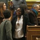 La diputada por Alicante de Compromís-Podemos, Rita Bosaho, en el hemiciclo del Congreso