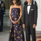 En marzo de 2016 en la recepción a Justin Trudeau y su esposa Sophie, vestida de Jason Wu, diseñador que la vistió en los dos bailes inaugurales de los dos mandatos de su esposo.