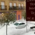 Captura de una calle de Rivas-Vaciamadrid este lunes.