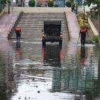 La tromba tambi&eacute;n ha descargado sobre Velilla de San Antonio.