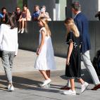 Los reyes junto a Sofía y Leonor